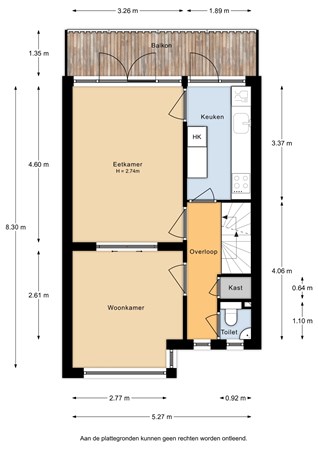 Floorplan - Cremerstraat 298, 3532 BN Utrecht